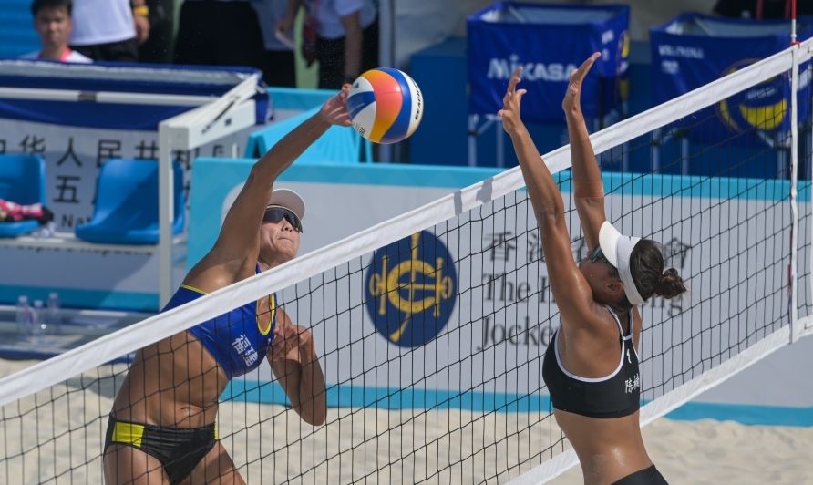十五運(yùn)會香港賽區(qū)首個項(xiàng)目沙灘排球開賽
